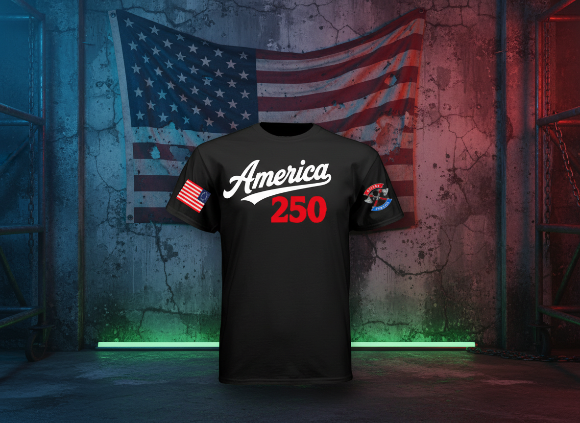 AMERICA 250 BASEBALL LETTERS UNISEX