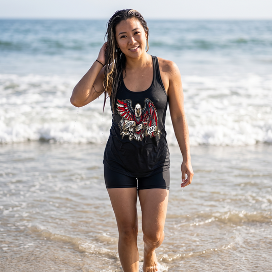 AMERICAN GRIT LADIES RACERBACK TANK