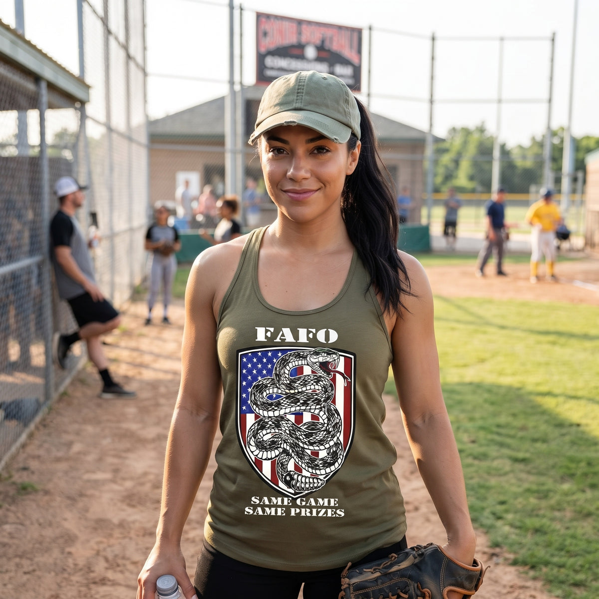 FAFO SNAKE RACERBACK LADIES TANK