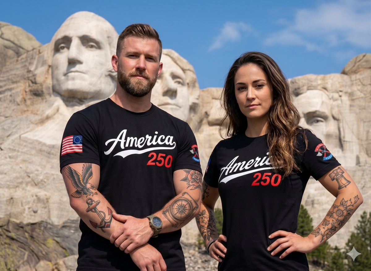 AMERICA 250 BASEBALL LETTERS UNISEX
