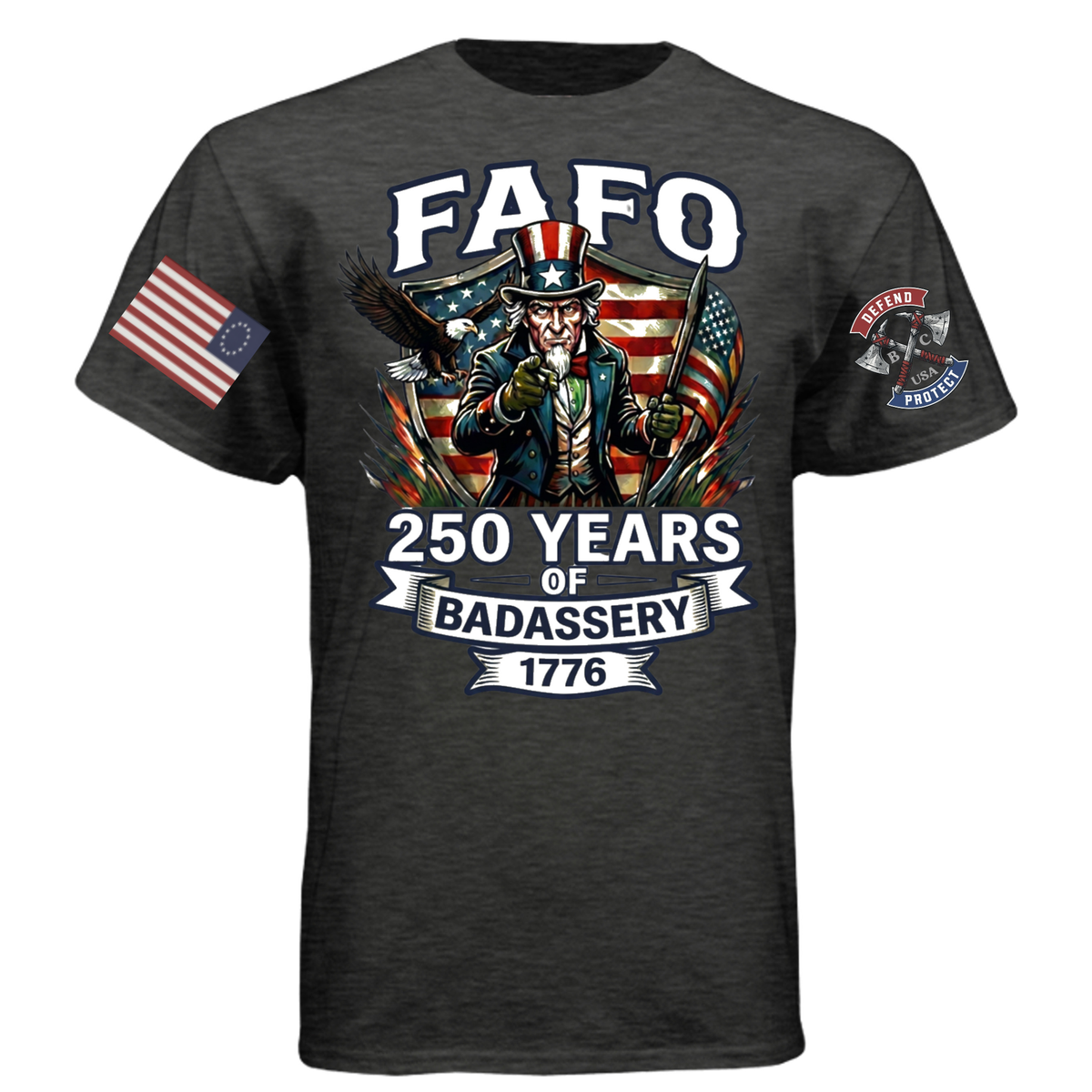250 UNCLE SAM & BADASSERY UNISEX