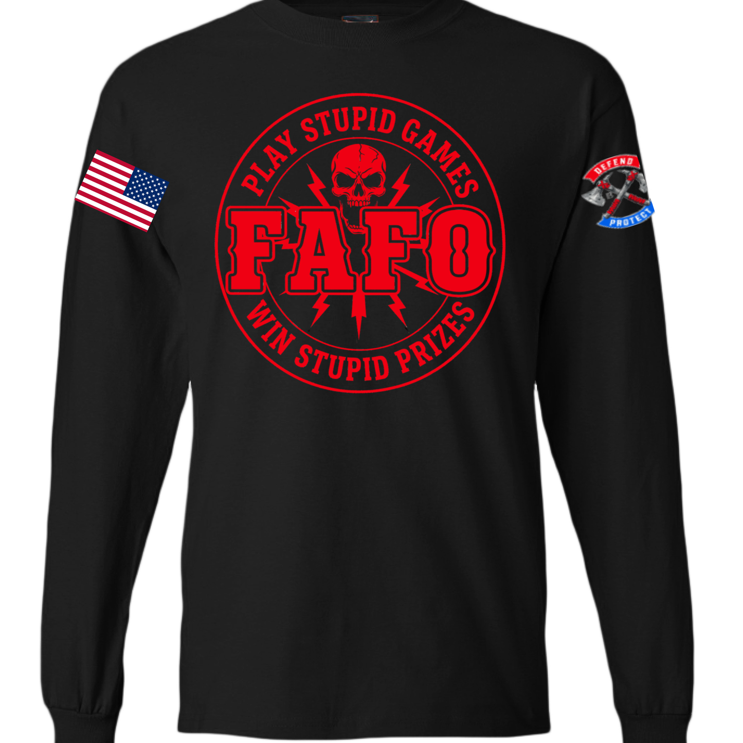 FAFO RED OG LONG SLEEVE BEEFY-T