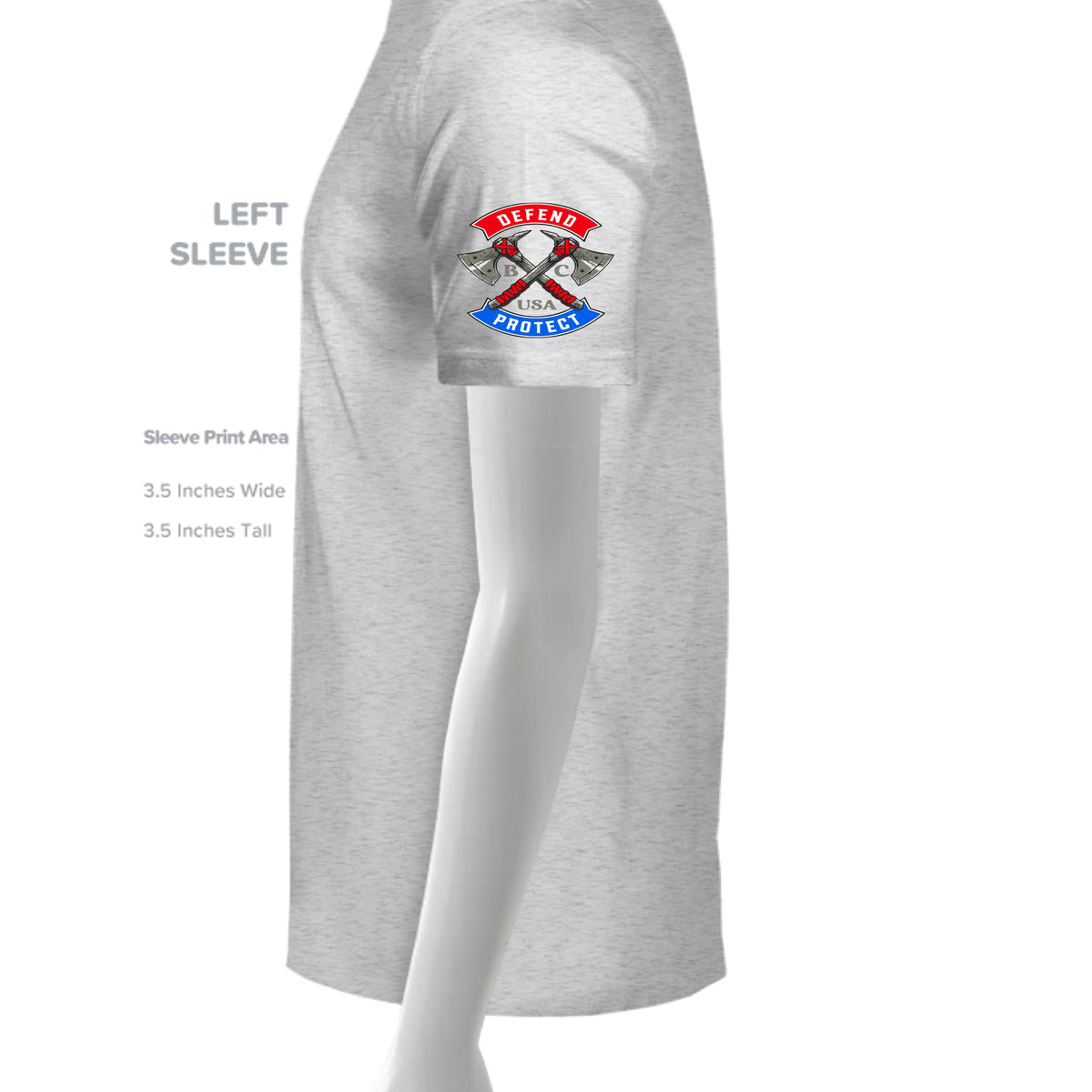 HEATHER WHITE - 6010 - SLEEVE_LEFT