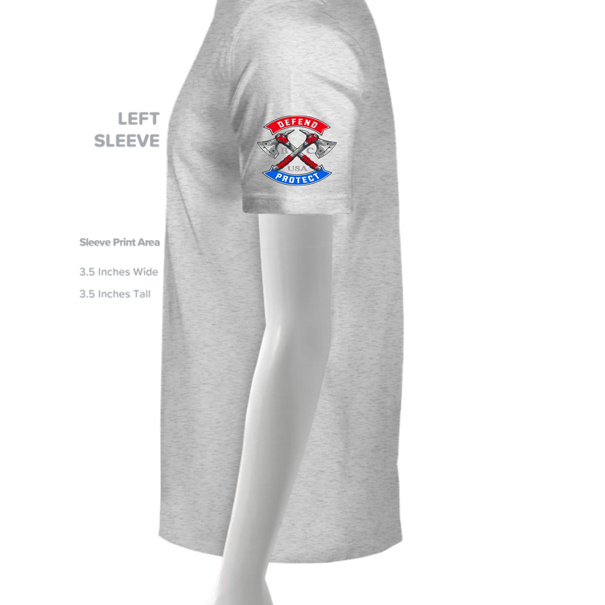 HEATHER WHITE - 6010 - SLEEVE_LEFT